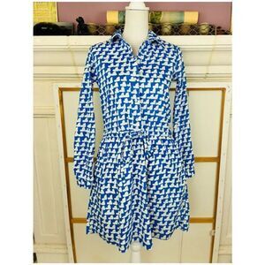 GAP NWT Abstract Heart Print Cotton Dress w/pockets & drawstring waist sz 6